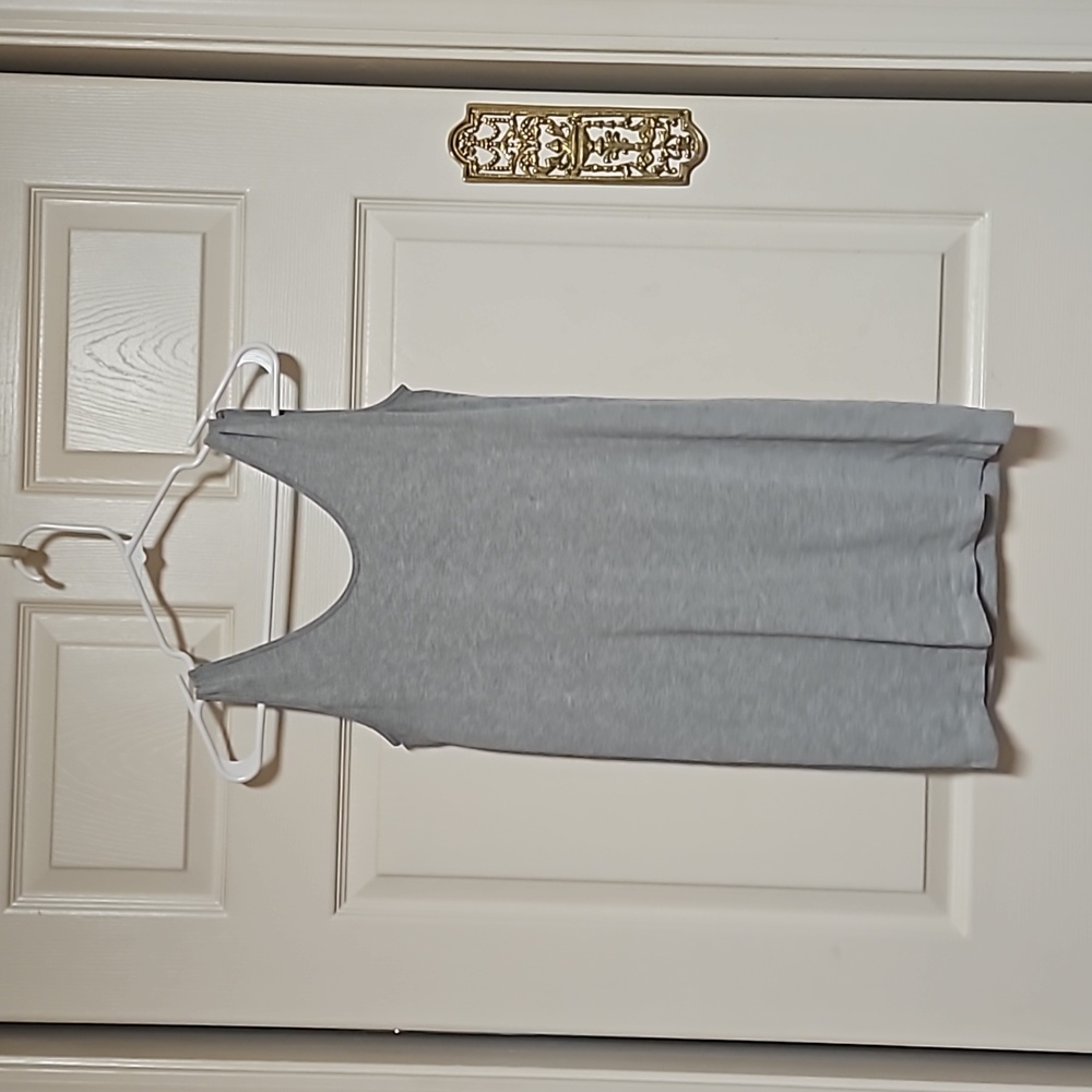 Perfect Fit Tank Original Long Heather Gray one size